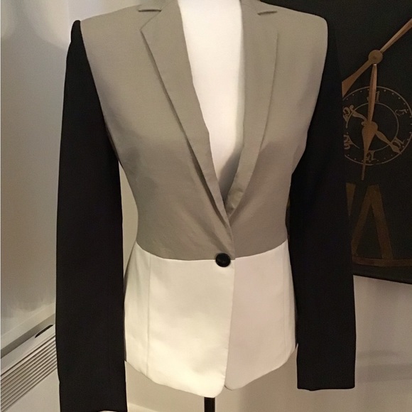 Halston Heritage Colour Blocked Blazer - Picture 3 of 9